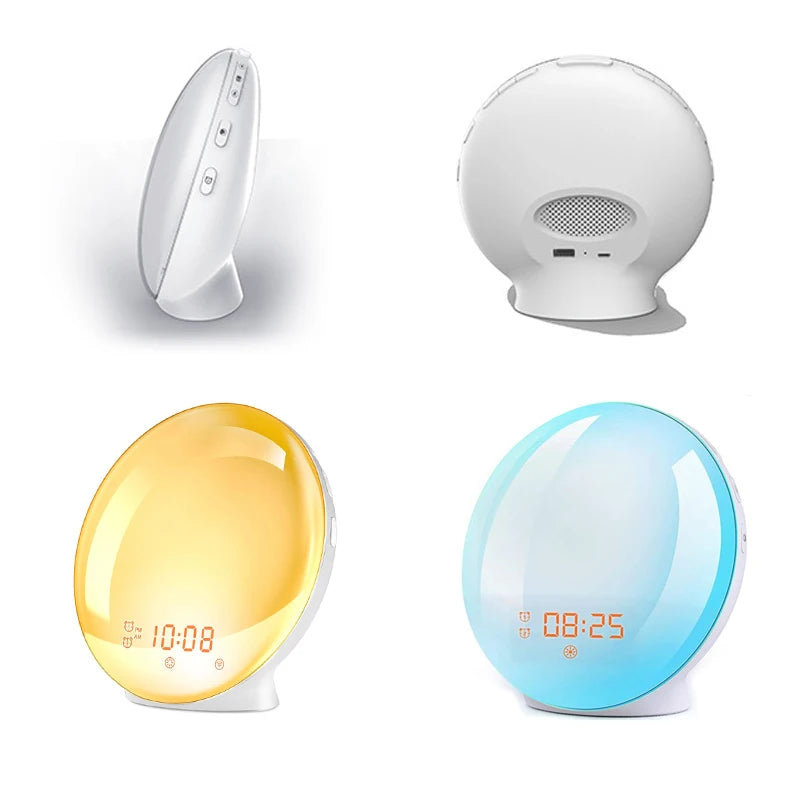 Sunrise & Sunset Wake-Up Light with adjustable brightness and sleek minimalist design